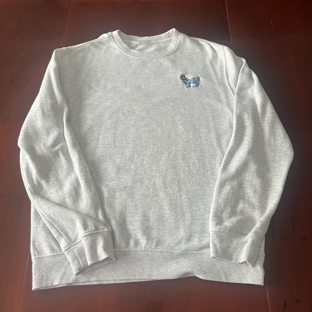 GOAT USA Unisex Gray Crewneck Sweatshirt
